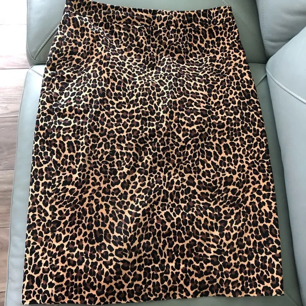 J.Crew No.2 Leopard Pencil Skirt